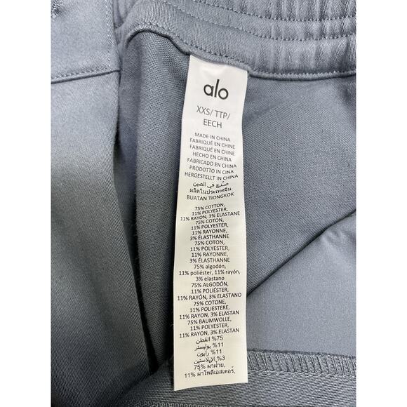 Alo Yoga 'Show Off Cargo' Grey Cotton Wide Leg Trouser (regular) Size XXS - NWT - Picture 5 of 5